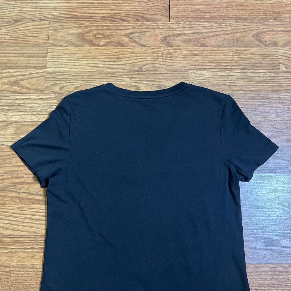 Tommy John Women’s Casual Black Short Sleeve V-Neck T-Shirt - Picture 7 of 11
